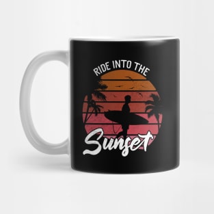 Vintage Sunset Surfer Mug